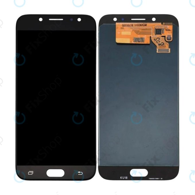Schermo OLED per Samsung J7 J730F (2017), Black, Vetro touch senza cornice