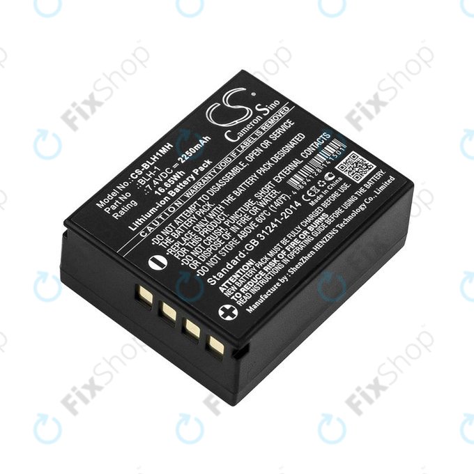 Batteria per Olympus E-M1, BLH-1, Li-Ion, 2250mAh, 7.4V, HQ