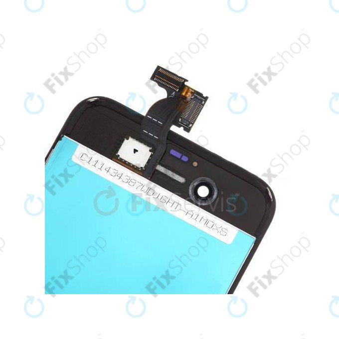 Schermo per iPhone 4S, Black, Vetro touch con cornice