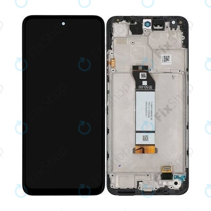 Schermo per Xiaomi Redmi Note 10 5G, Graphite Grey, Vetro touch con cornice, 5600020K1900, Genuine Service Pack