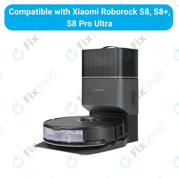 Set di ricambio per Xiaomi RobGoldck S8, S8+, S8 Pro Ultra (2x spazzola principale, 4x filtro, 4x spazzola laterale - Black)