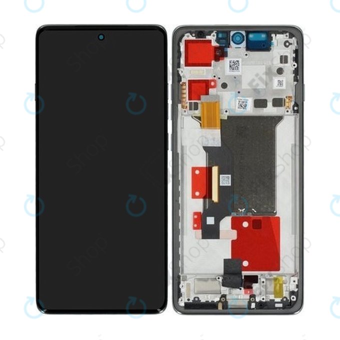 Schermo per Motorola Edge 60 Pro, Shadow, Vetro touch con cornice, 5D68C30045, Genuine Service Pack
