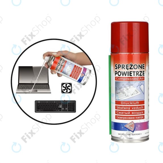 Aria compressa infiammabile 800ml, Micro Chip Electronic