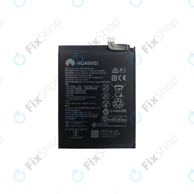 Batteria per Huawei Mate 20 Pro, P30 Pro, HB486486ECW, 24022762, 24022946, 4200mAh, Genuine Service Pack