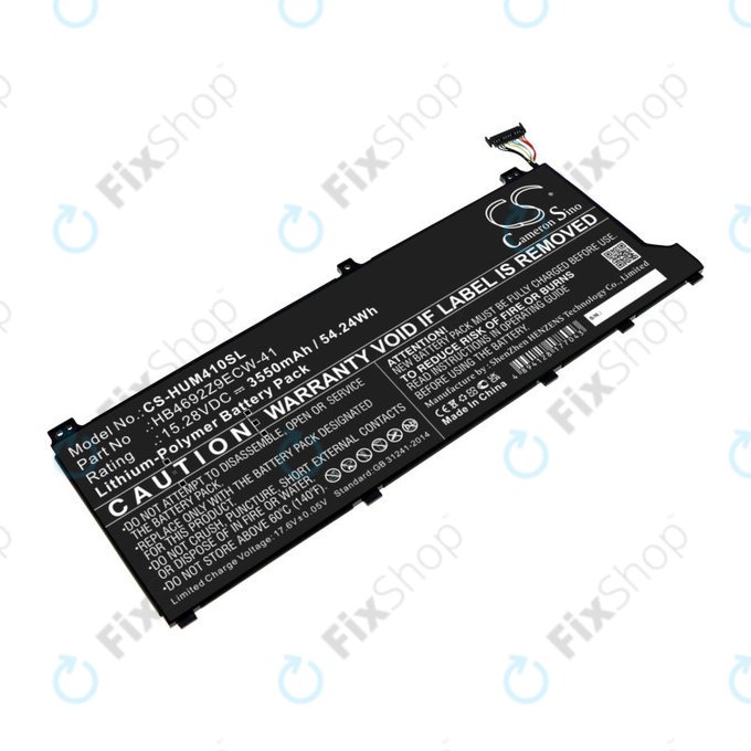 Batteria per Honor MagicBook 14, Huawei MateBook D14, MediaPad D14, MagicBook 14, HB4692Z9ECW-41, Li-Pol, 3550mAh, 15.28V, HQ