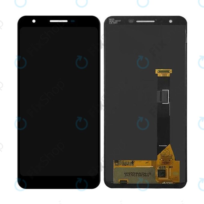 Schermo LCD per Google Pixel 3a, Vetro touch senza cornice, 20GS4BW0001, Genuine Service Pack