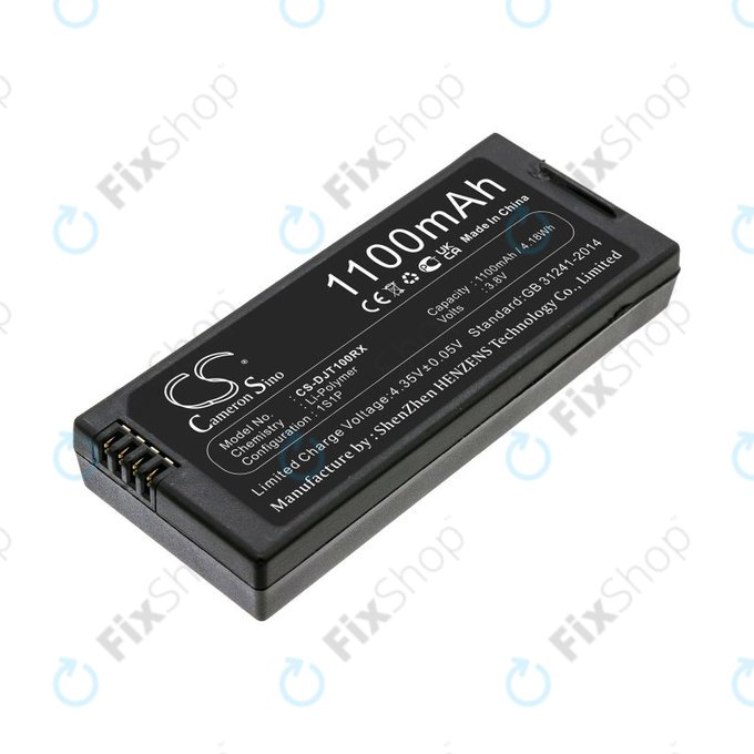 Batteria per DJI Tello, T01, Li-Pol, 1100mAh, 3.8V, HQ