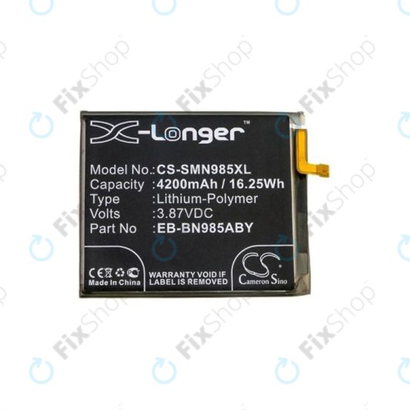 Batteria per Samsung Note 20 Ultra N986B, EB-BN985ABY, 4200mAh, HQ