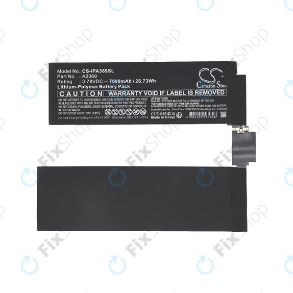 Batteria A2369 per Apple iPad Pro 11.0" (3rd Gen 2021), 7600mAh, HQ