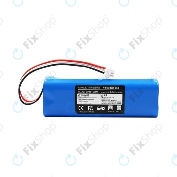 Batteria per Xiaomi Roidmi EVE Plus, Viomi, Lydsto, Proscenic, Tefal, XJT-2P4S-5200, Li-Ion, 5200mAh, 14.4V