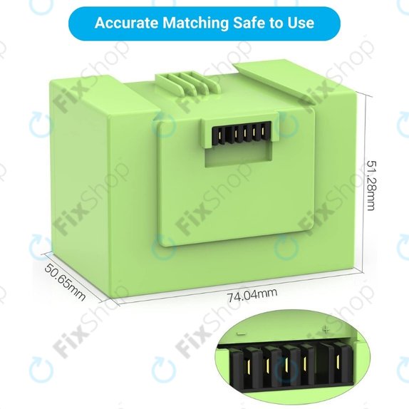 Batteria per iRobot Roomba e-seriess, i-seriess, ABL-D1, 4624864, ABL-D2, Li-Ion, 3400mAh, 14.4V