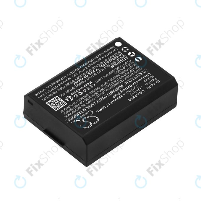 Batteria per Canon EOS 1100D, EOS 1300D, LP-E10, Li-Ion, 950mAh, 7.4V, HQ