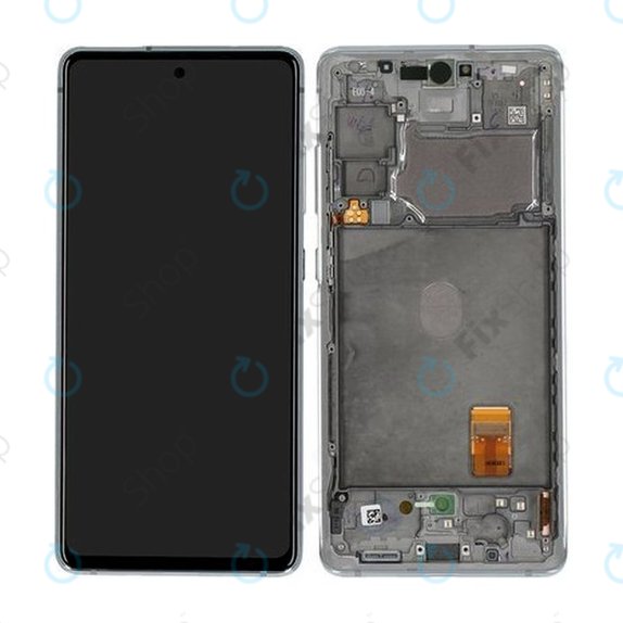 Schermo per Samsung S20 FE G780F, Cloud White, Vetro touch con cornice, GH82-24220B, GH82-24219B, GH82-31328B, GH82-31329B, Genuine Service Pack