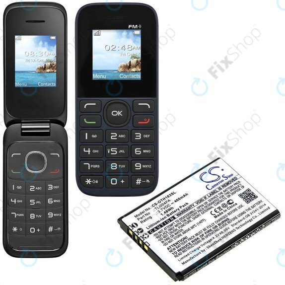 Batteria per Alcatel OneTouch 1013, 1035D, 1046D, TLi004FA, Li-Ion, 3.7V, 400mAh, HQ