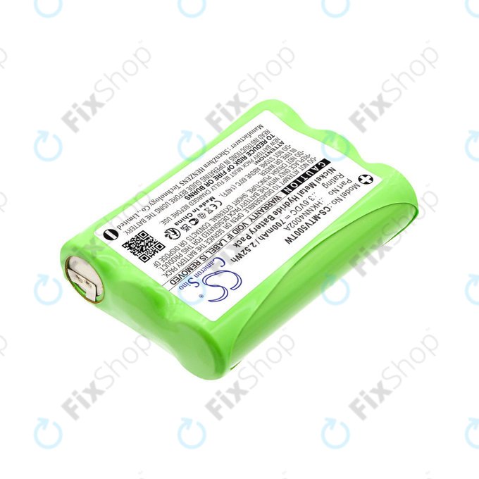 Batteria per Motorola Talkabout T280, T200, T82, T82 Extreme, HKNN4002A, Ni-MH, 700mAh, 3.6V, HQ