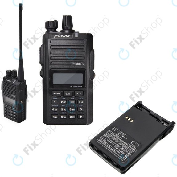 Batteria per ADI AT-46, Baojie BJUV22, Huntec HT-3688, LB-38L, Li-Ion, 1200mAh, 7.4V, HQ