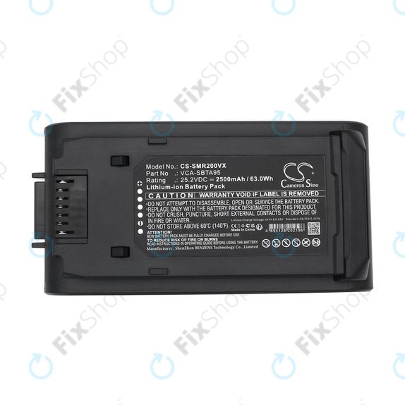 Batteria per Samsung Bespoke Jet, Bespoke Jet Complete, 2500mAh, Li-Ion, 25.2V, VCA-SBTA95, HQ, 2500mAh