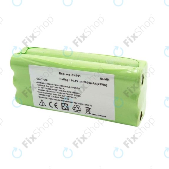 Batteria per Ecovacs Dibea ZN101, K6, L6, Dirt Devil, 0606004, Ni-MH, 2000mAh, 14.4V