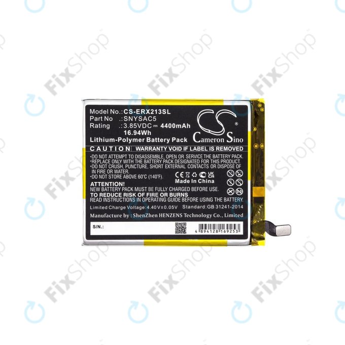 Batteria per Sony Xperia 10 III, 4400mAh, Li-Pol, 3.85 V, SNYSAC5, HQ
