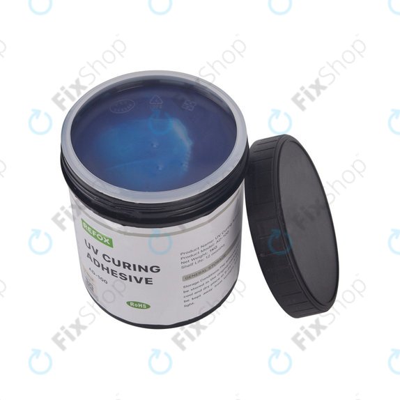 Adesivo impermeabile a polimerizzazione UV, 1kg, Refox AD-100