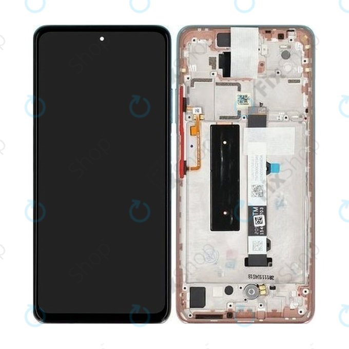 Schermo per Xiaomi Mi 10T Lite 5G, Rose Gold Beach, Vetro touch con cornice, 5600050J1700, Genuine Service Pack