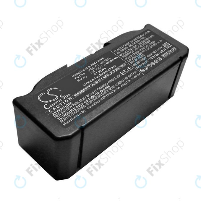 Batteria per iRobot Roomba e-seriess, i-seriess, ABL-D1, 4624864, ABL-D2, Li-Ion, 6800mAh, 14.4V, HQ