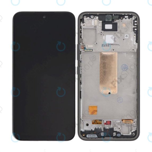 Schermo per Samsung A54 5G A546B, Black, Vetro touch con cornice