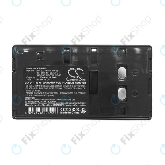 Batteria per Blaupunkt, Sony, Akai, HP, NP-33, Ni-MH, 2100mAh, 6V, HQ