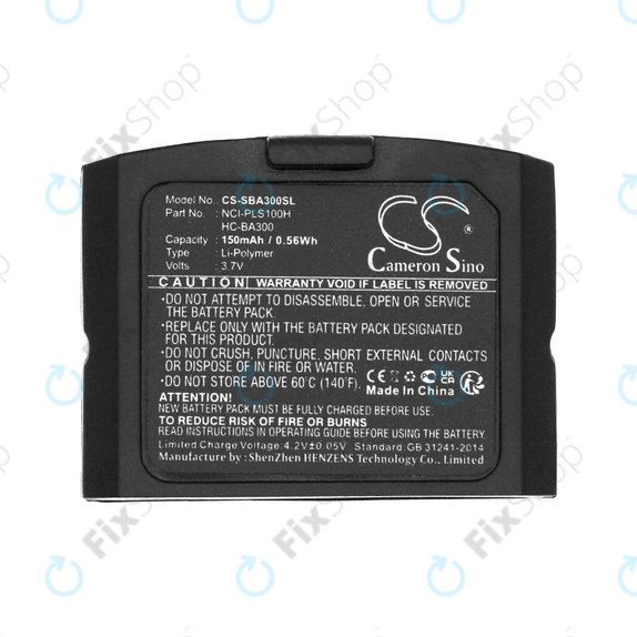 Batteria per Sennheiser IS 410, IS 4200, RR 4200, SET 830, SET 840, HC-BA300, Li-Pol, 3.7V, 150mAh, HQ