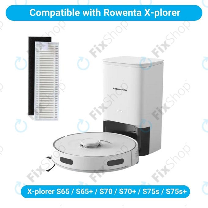 Filtro HEPA, 2 pz. per Rowenta X-plorer S65, S65+, S70, S70+, S75s, S75s+