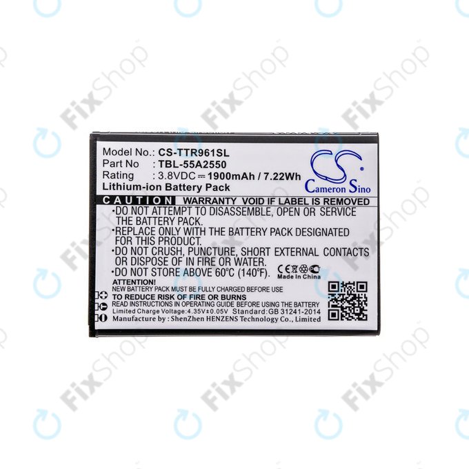 Batteria per TP-Link M7350, TBL-55A2550, Li-Ion, 1900mAh, 3.8V, HQ