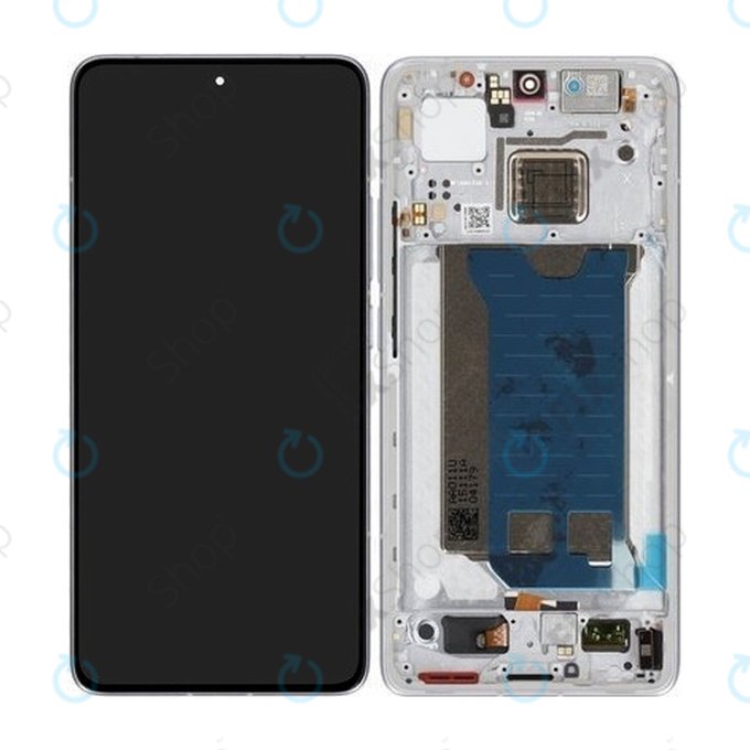 Schermo per Xiaomi Poco F7 Pro 5G, Silver, Vetro touch con cornice, 56002200O1100, Genuine Service Pack