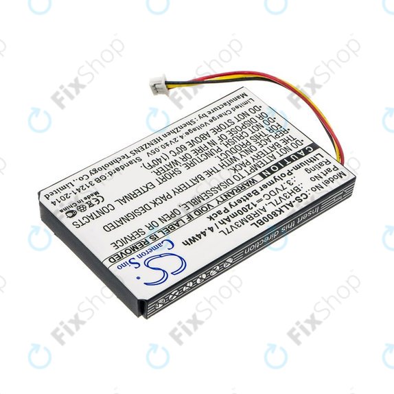 Batteria per Autec Air A4, A6, A8, BH3V7L, AIRBM3V7L, Li-Pol, 1200mAh, 3.7V, HQ