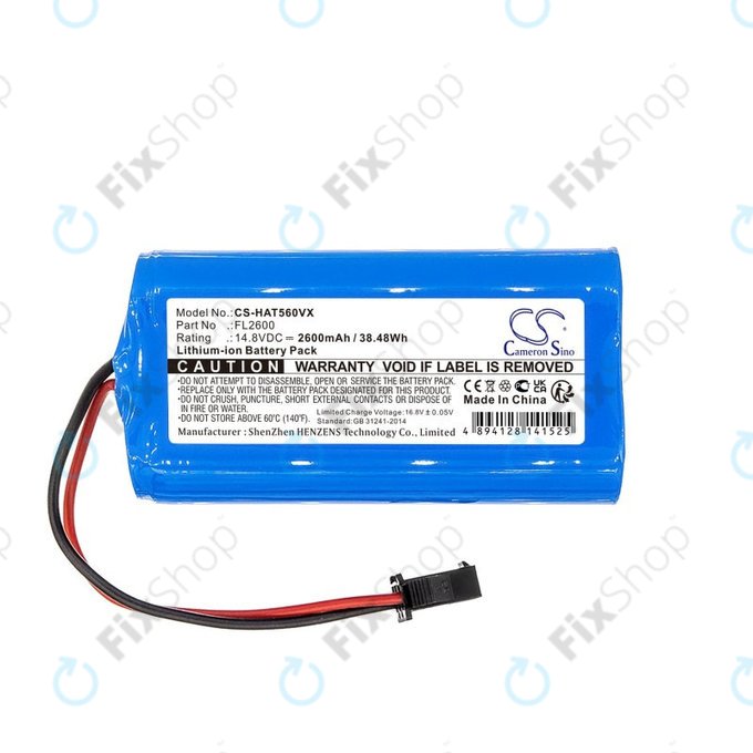 Batteria per Eufy Robovac 11, Haier TAB T550 Haier TAB560 FL2600, Li-Ion, 2600mAh, 14.8V, HQ