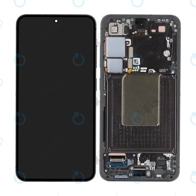 Schermo OLED per Samsung S24 S921B, Onyx Black, Vetro touch con cornice