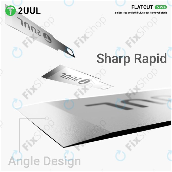 Lame piatte per rimozione colla underfill 5 pz/confezione, 2UUL DA28