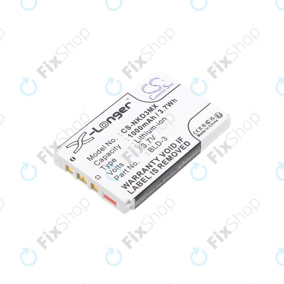 Batteria per Nokia 7250i, 6610, 6585, 6560, 6200, 6220, BLD-3, Li-Ion, 3.7V, 1000mAh, HQ