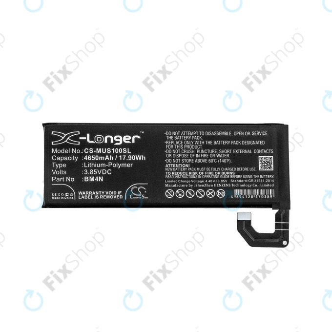 Batteria per Xiaomi Mi 10 M2001J2G, 4650mAh, Li-Pol, 3.85 V, BM4N, HQ