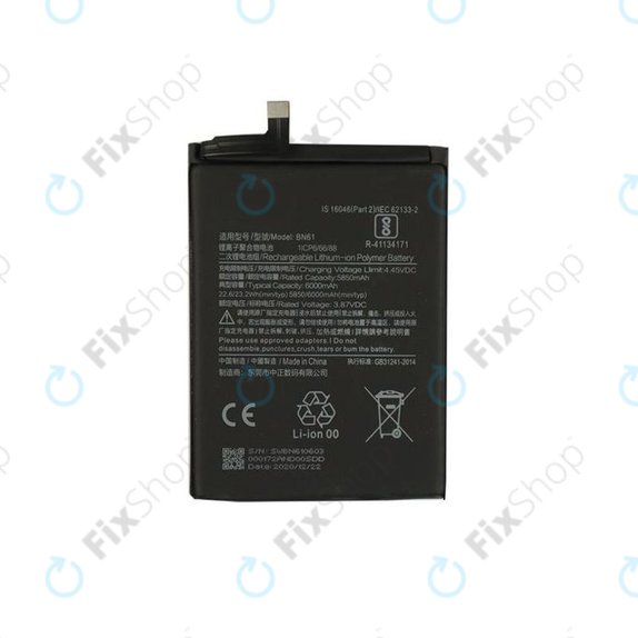 Batteria per Xiaomi Poco X3, X3 NFC, X3 Pro, BN57, BN61, 5160mAh