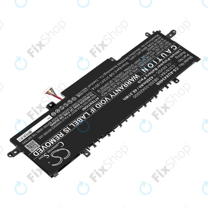 Batteria per Asus ZenBook 14, Flip 14, C31N1841, Li-Pol, 4200mAh, 11.55V, HQ