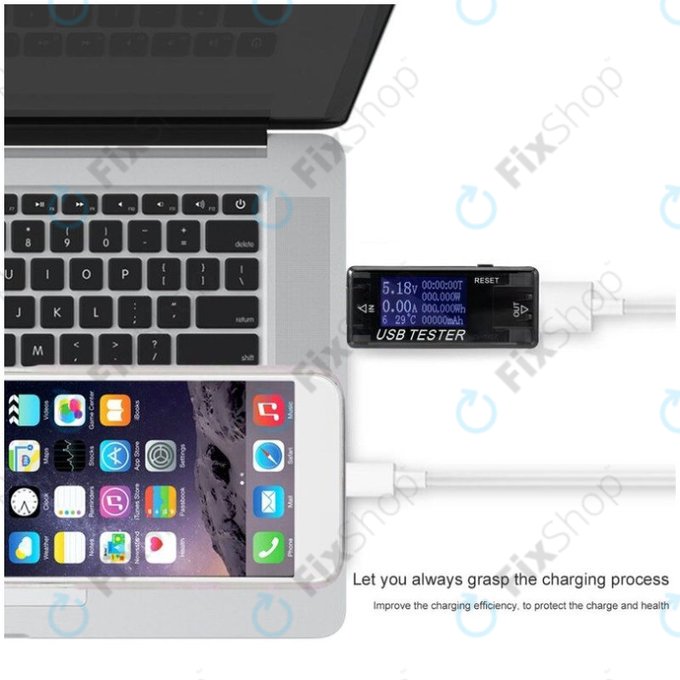 Tester di ricarica USB per smartphone, Phonefix KWS-V21