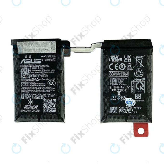 Batteria per Asus Zenfone 11 Ultra, C21P2301, B0B200-04430000, 5500mAh, Genuine Service Pack