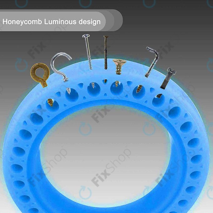 Pneumatico tubeless pieno resistente per Xiaomi Mi Electric Scooter 1S, 2, M365, Essential, Pro, Pro 2, Blu fluorescente