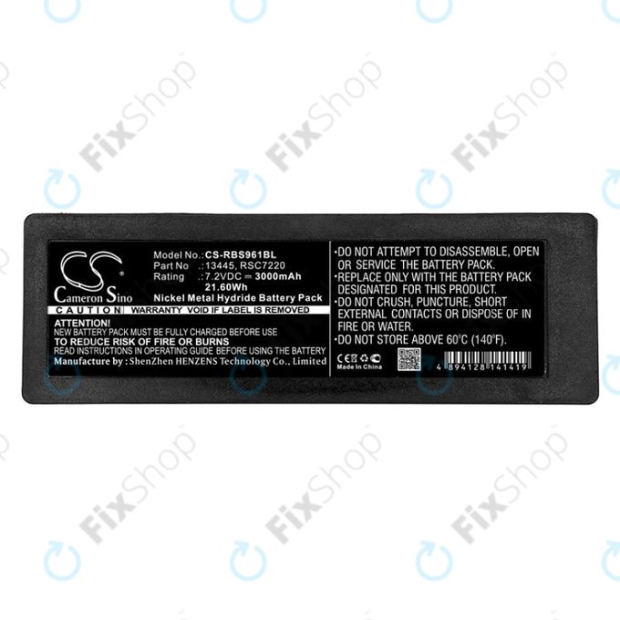 Batteria per Scanreco 590, Cifa, Effer, RSC7220, Ni-MH, 3000mAh, 7.2V, HQ