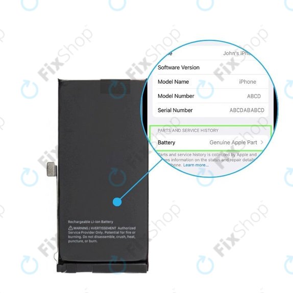 Batteria per iPhone 14 Plus, 661-30394, 4325mAh, Genuine Apple