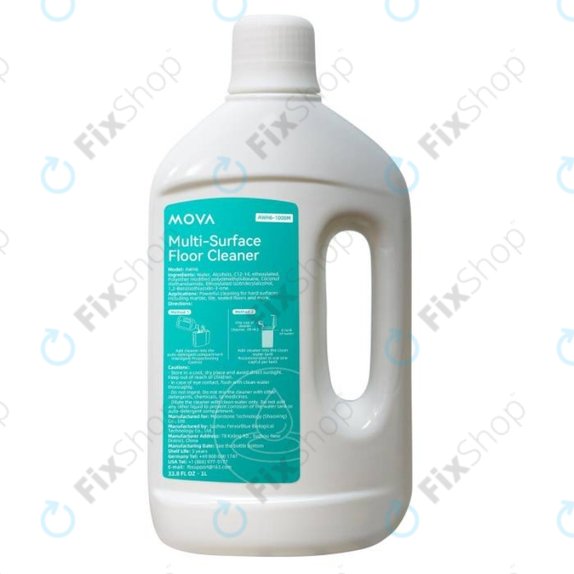 Detergente multi-superficie per pavimenti, 1 l per Dreame Bot L10s Ultra, L20 Ultra, L30 Ultra, Xiaomi Robot Vacumm S20