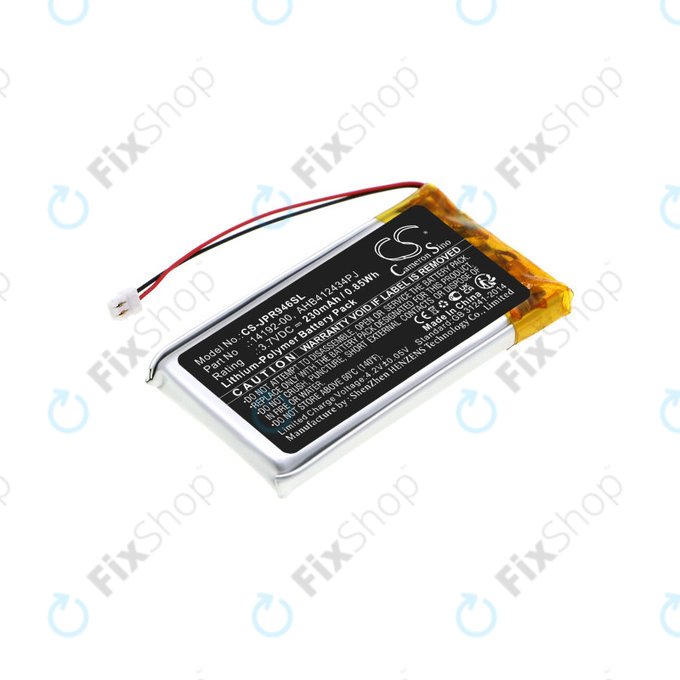 Batteria per Jabra Pro 9400, 9450, 9460, 9465, 9470, 14192-00, Li-Pol, 3.7V, 230mAh, HQ
