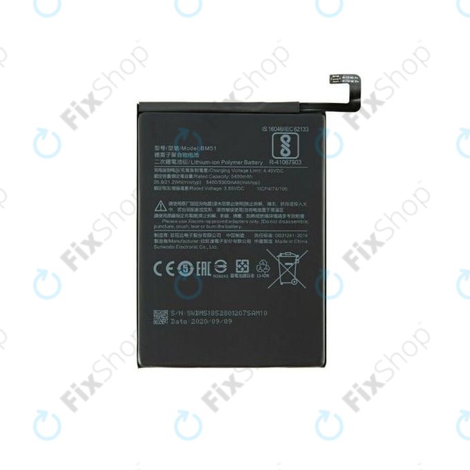 Batteria per Xiaomi Mi Max 3, BM51, 5500mAh