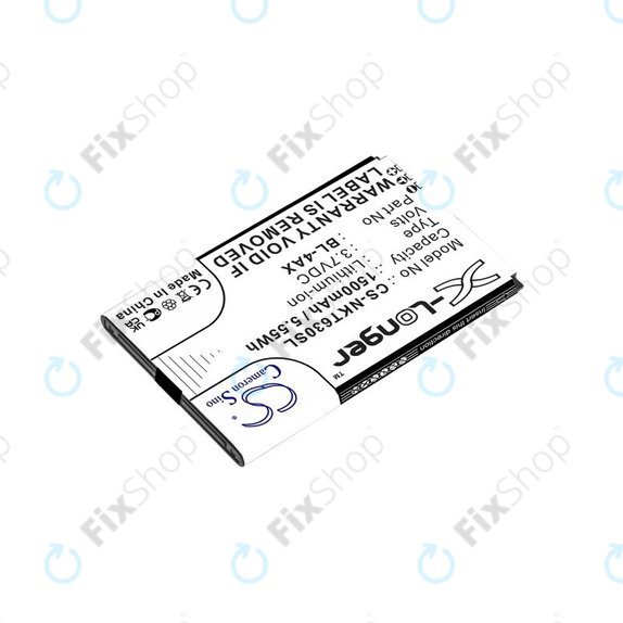 Batteria per Nokia 6300 4G, Nokia 8000 4G, BL-4AX, Li-Ion, 3.7V, 1500mAh, HQ