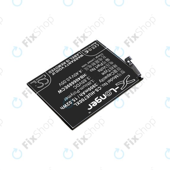 Batteria per Huawei Y7, HB406689ECW, Li-Pol, 3.85V, 3900mAh, HQ